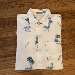 HS Natural Collections Tropical Button Down Shirt